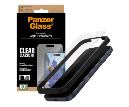 Szkło i folia ochronna PanzerGlass Classic Fit EasyAligner do iPhone 17 Pro